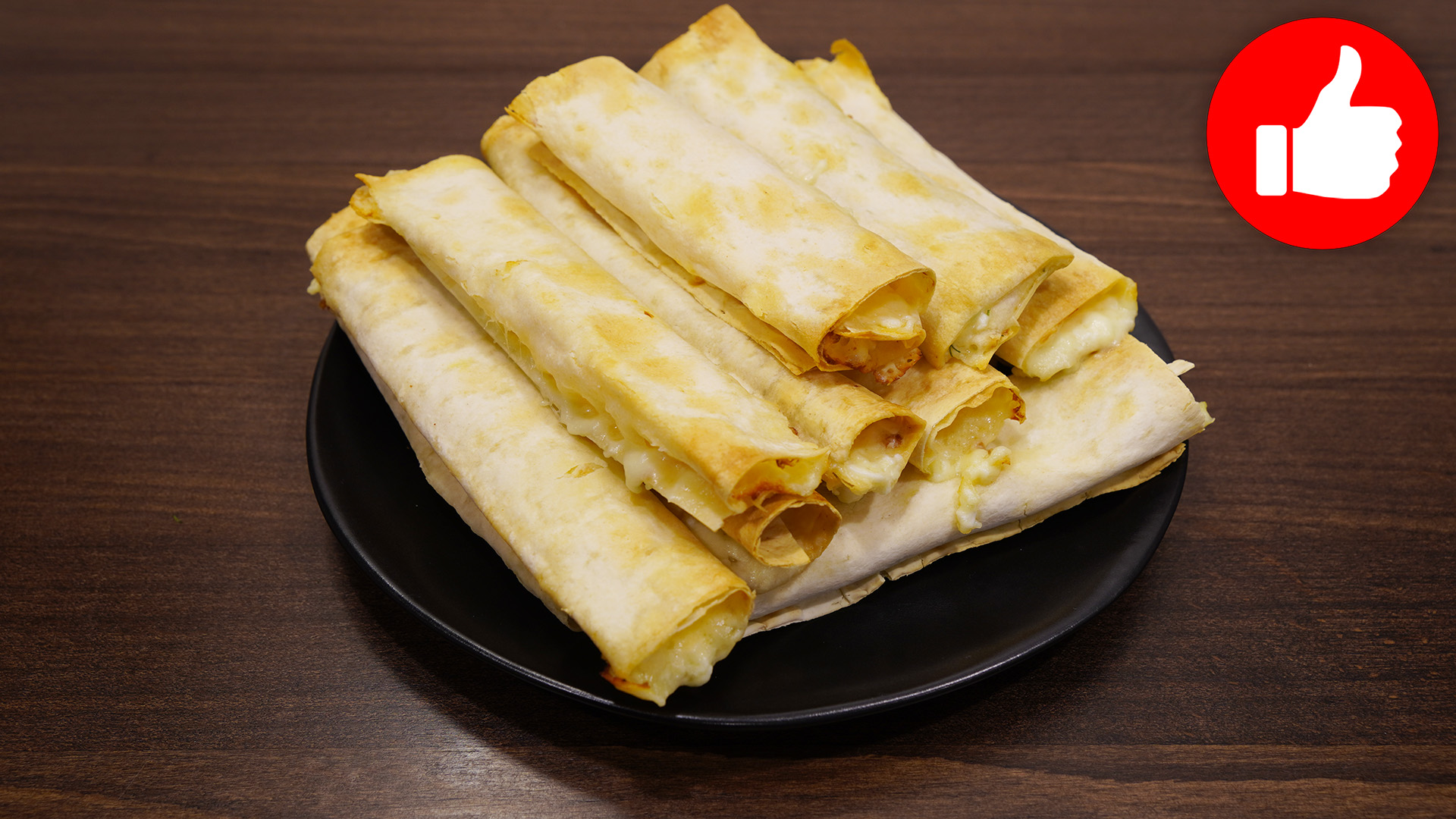 Трубочки из лаваша с картошкой и сыром (на сковороде)