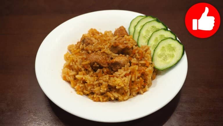 Вкусный рис с мясом в мультиварке