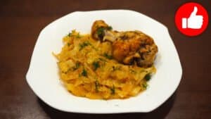 Тушеная курица с капустой в мультиварке