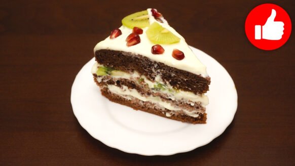 Вкусный торт с творожным кремом в мультиварке