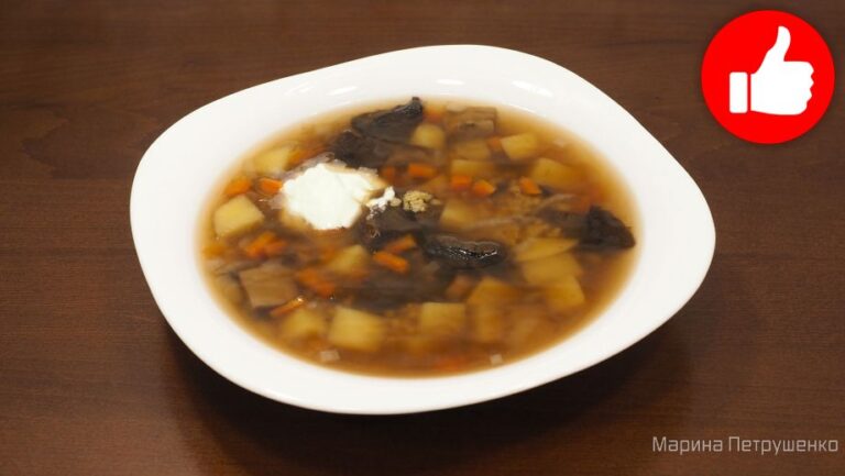 Вкусный грибной суп с пшеном в мультиварке