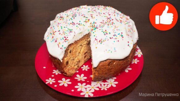 Вкусный кулич на сметане в мультиварке