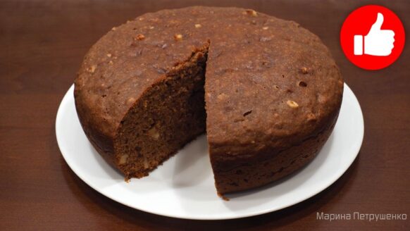 Вкусный Медовый пирог с орехами и корицей в мультиварке