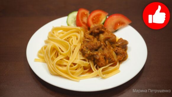 Вкусная свинина с луком в мультиварке
