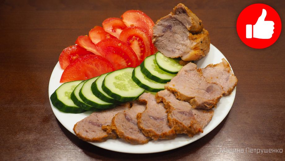 Рецепт: Свинина, тушенная с овощами в мультиварке