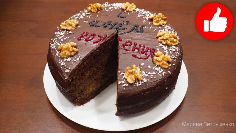 Вкусный торт шоколад на кипятке в мультиварке