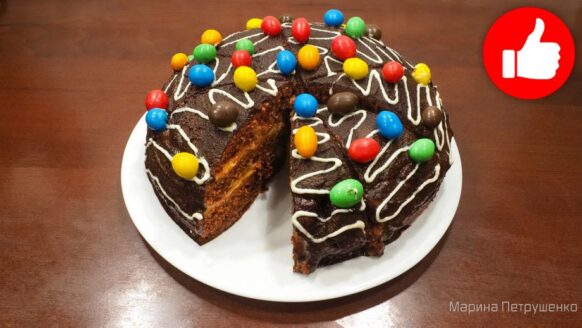 Вкусный Домашний торт с апельсиновым кремом в мультиварке