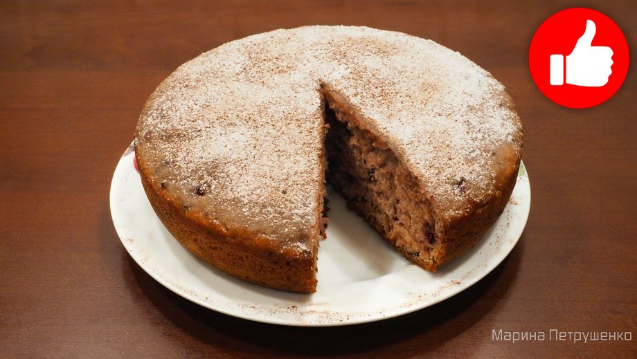 Быстрый пирог из чёрной смородины - рецепт автора Марина Амбассадор