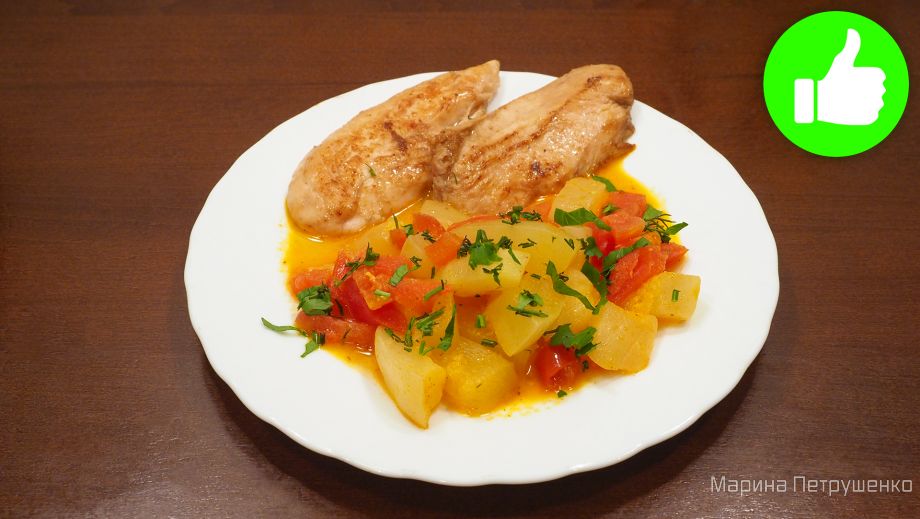 Курица в сметанном соусе в мультиварке - 6 пошаговых фото в рецепте