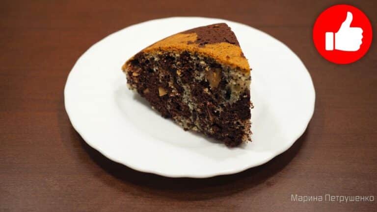 Вкусный Шоколадный пирог с орехами и маком в мультиварке