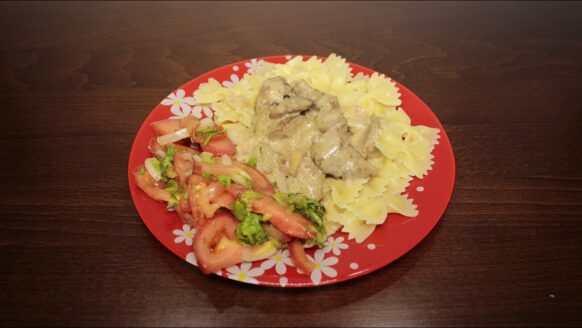 Вкусная Печень в сырном соусе в мультиварке