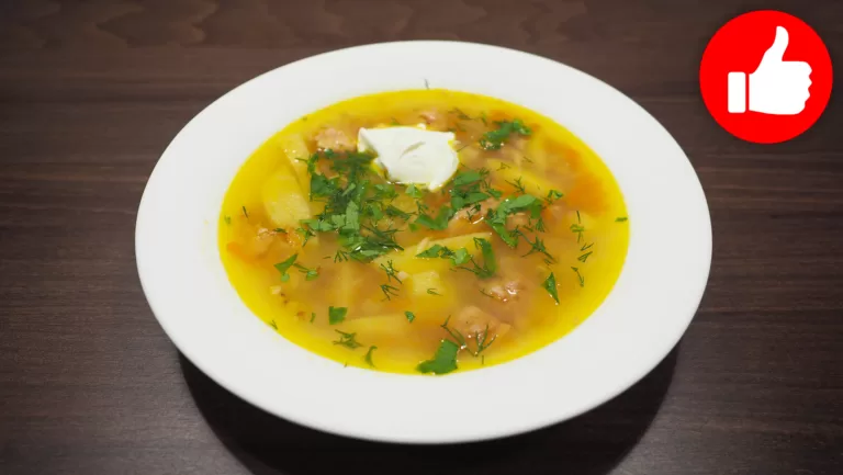 Вкусный Гречневый суп с тушёнкой в мультиварке