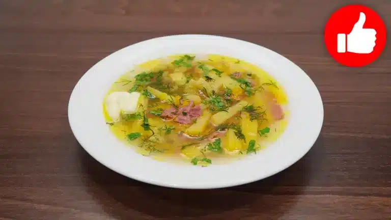 Вкусный суп с баклажанами и колбасой в мультиварке