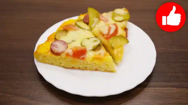 Вкусная пицца на творожном тесте в мультиварке