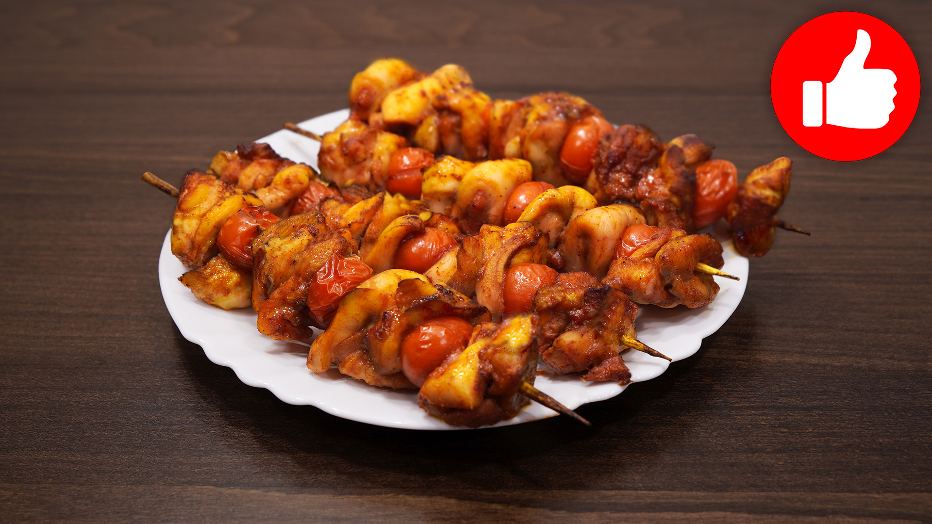 Куриные шашлыки, приготовленные на гриле