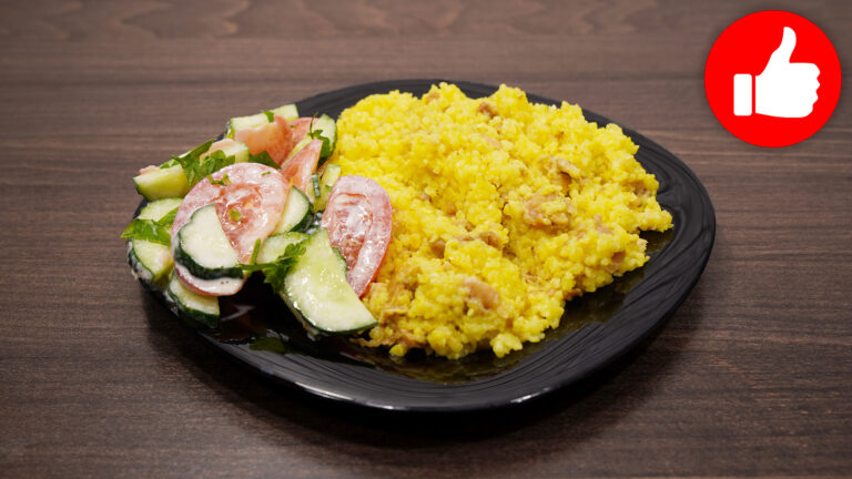 Кукурузная каша с тушенкой в мультиварке
