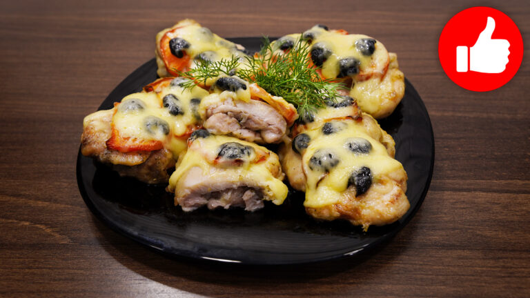 Курица с помидорами и сыром в аэрогриле