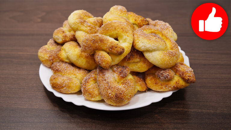 Творожные крендельки (печенье) в аэрогриле