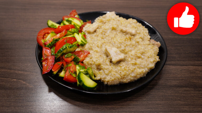Вкусная ячневая каша со свининой в мультиварке