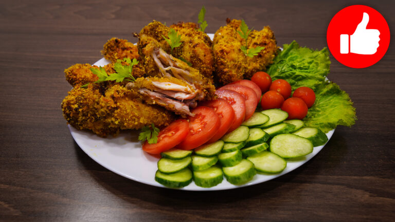 Вкусные куриные крылышки в панировке в аэрогриле!