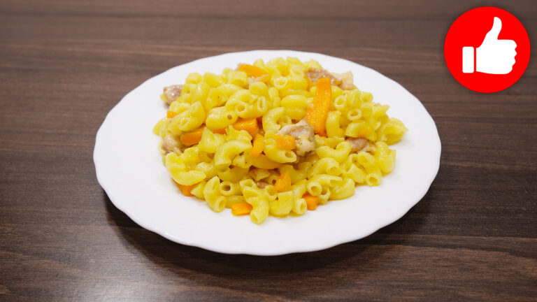 Плов из макарон в мультиварке