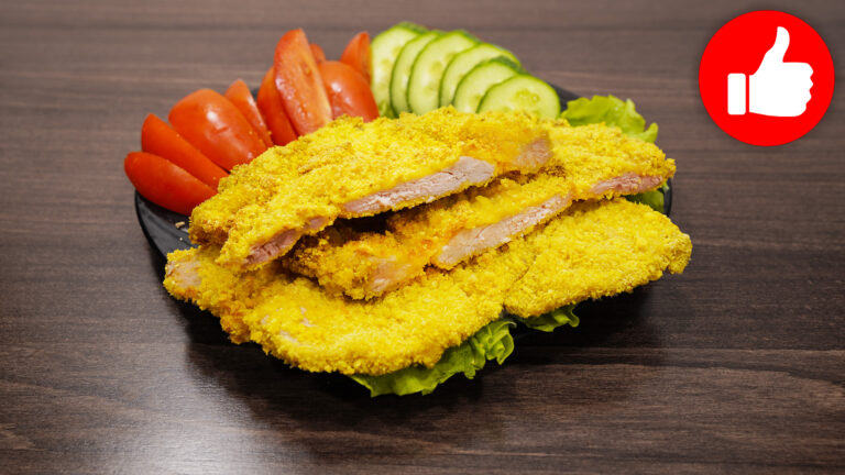 Вкусный шницель из свинины в аэрогриле
