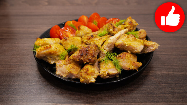 Вкусная свинина в кефире в аэрогриле на ужин