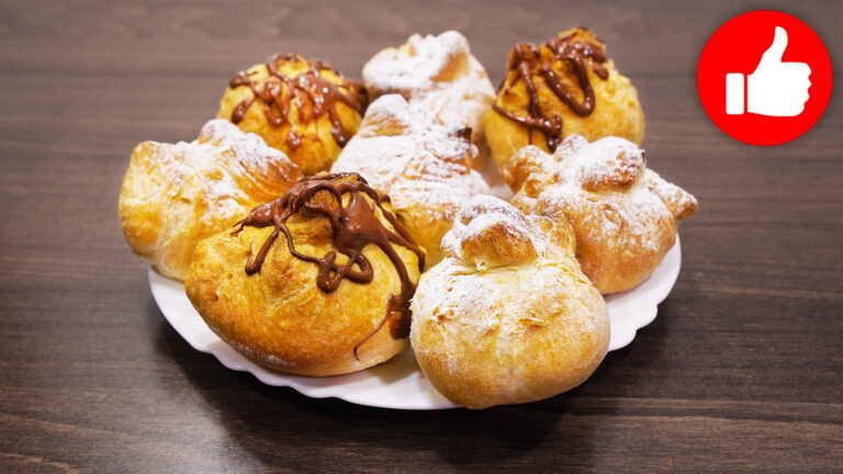 Булочки с халвой в аэрогриле