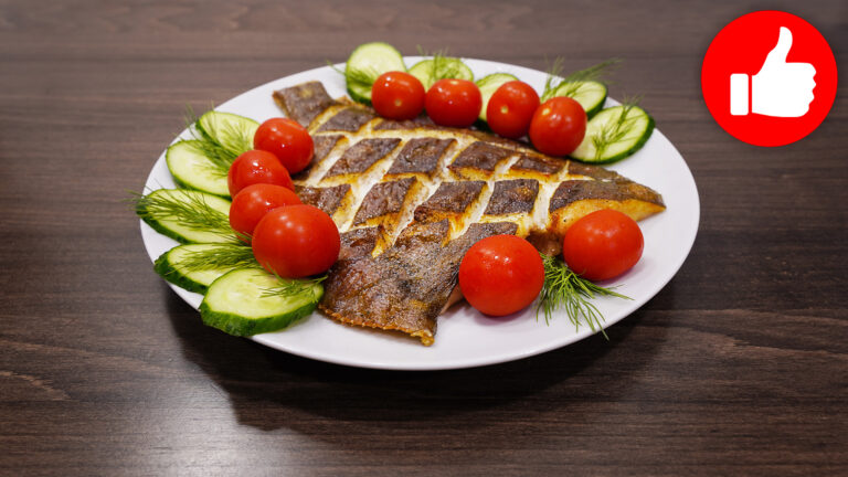 Рыба камбала в аэрогриле