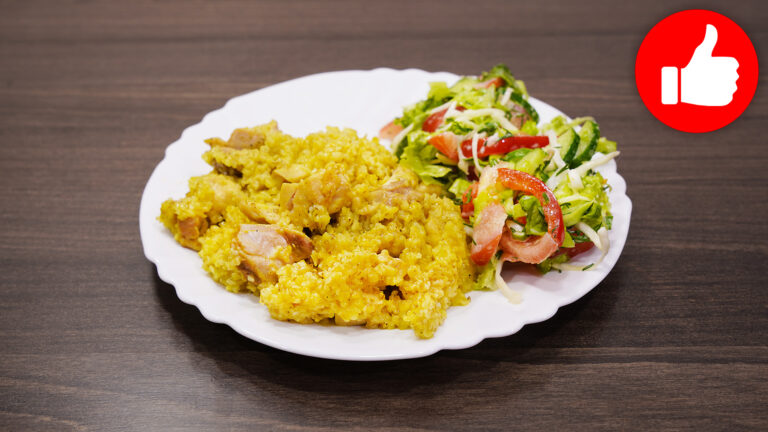 Вкусная ячневая каша с курицей в мультиварке