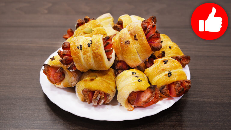 Сосиски в тесте в аэрогриле