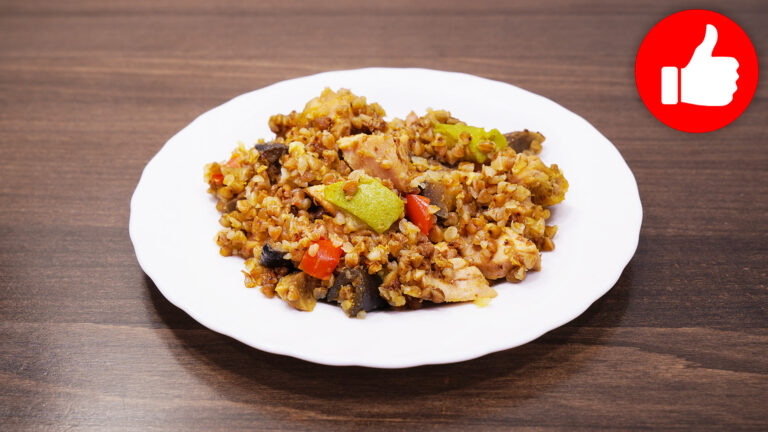 Вкусная гречка с курицей и овощами в мультиварке