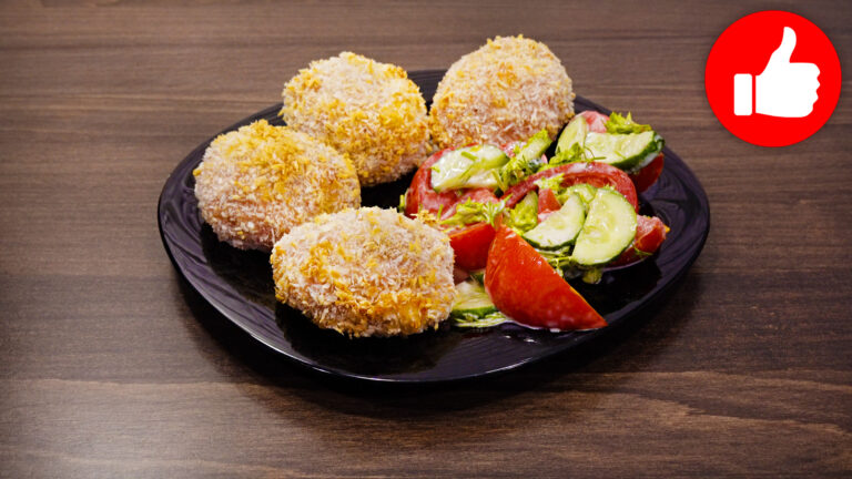 Вкусные котлеты с моцареллой в аэрогриле.