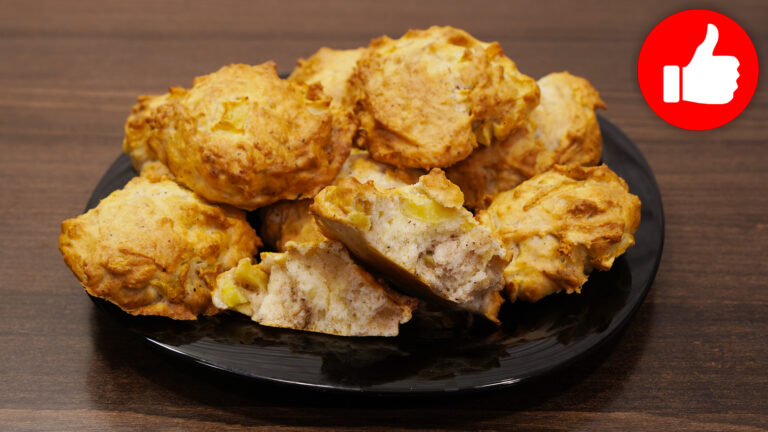 Вкусное печенье с яблоками в аэрогриле