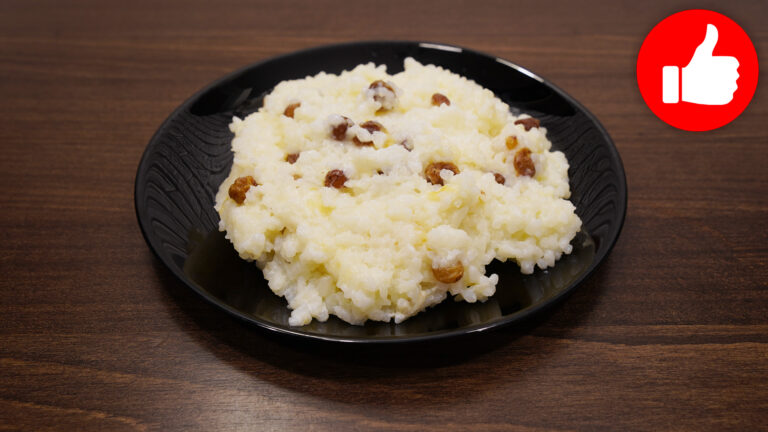 Вкусная молочная рисовая каша с изюмом в мультиварке