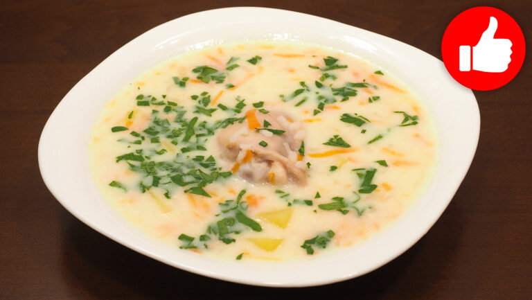Вкусный сырный суп с рисом в мультиварке