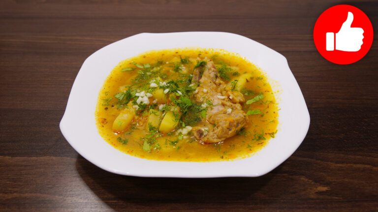 Вкусный рисовый суп с мясом свинины в мультиварке