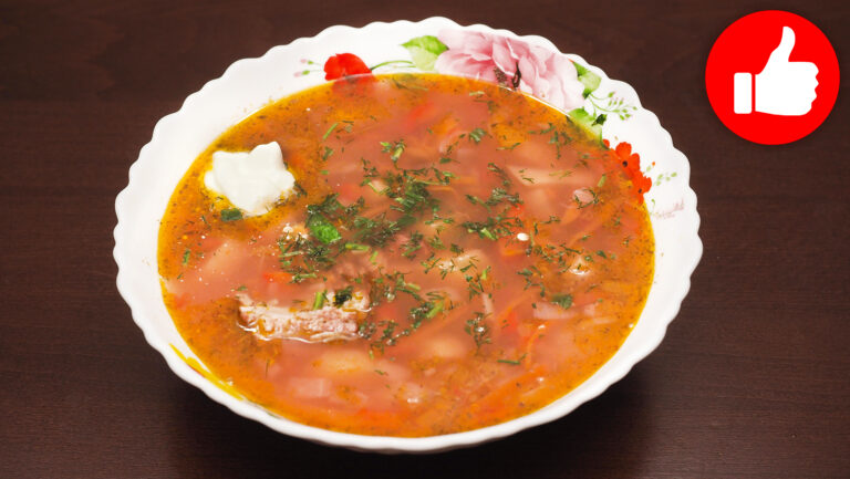 Вкусный суп из свинины с фасолью в мультиварке